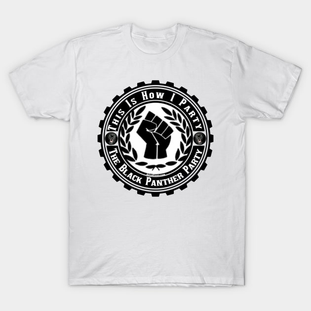 Black Panther Party T-Shirt by Afroditees